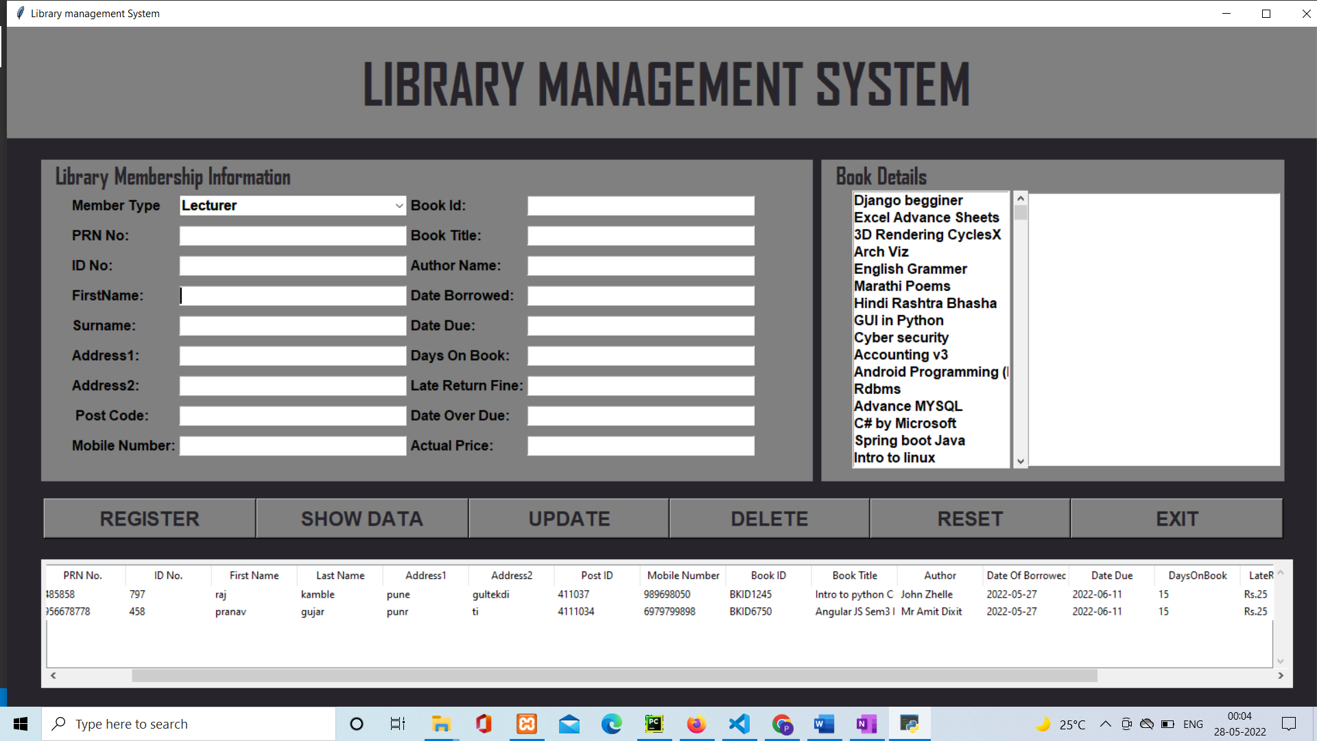 Library Management System